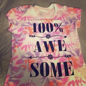 A tie dye shirt